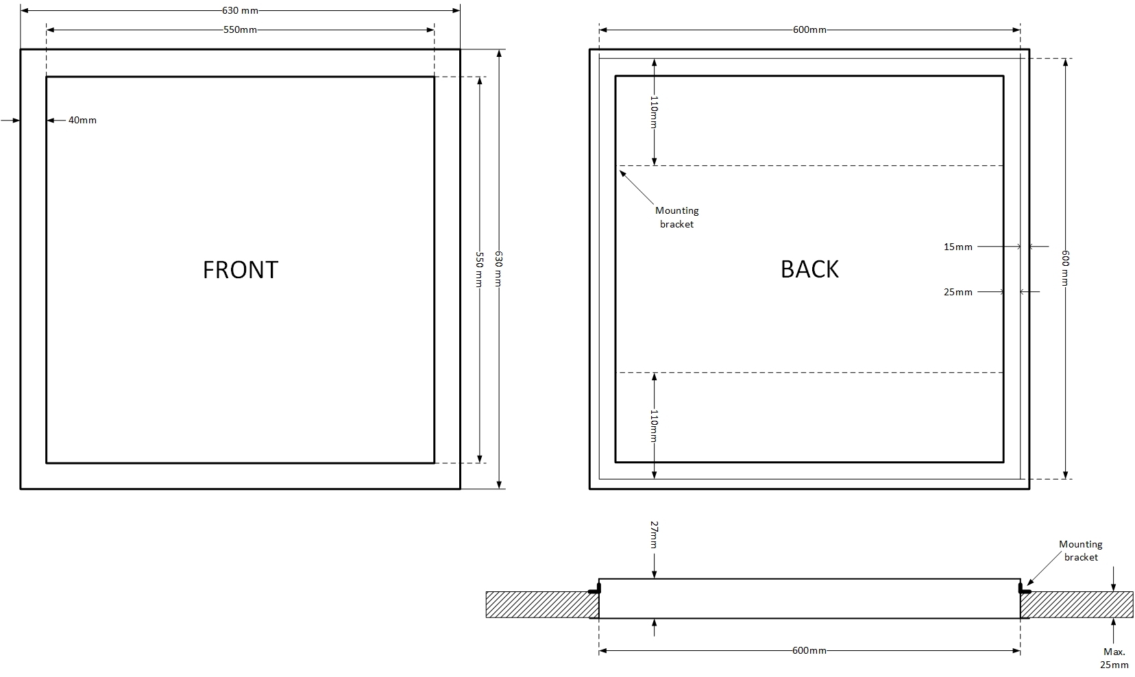 Dimensions